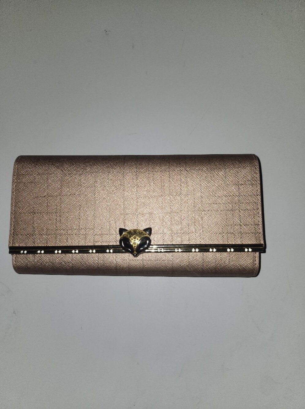 Foxer Rose Gold Metallic Trifold